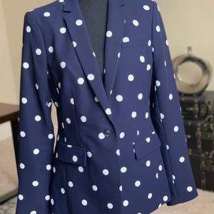 Navy Banana Republic New with tags Polkadot Blazer